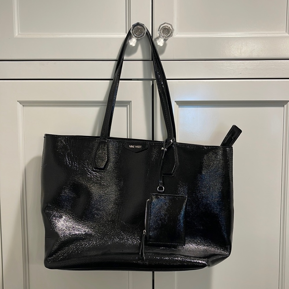 Large Black Nine West change Purse handbag